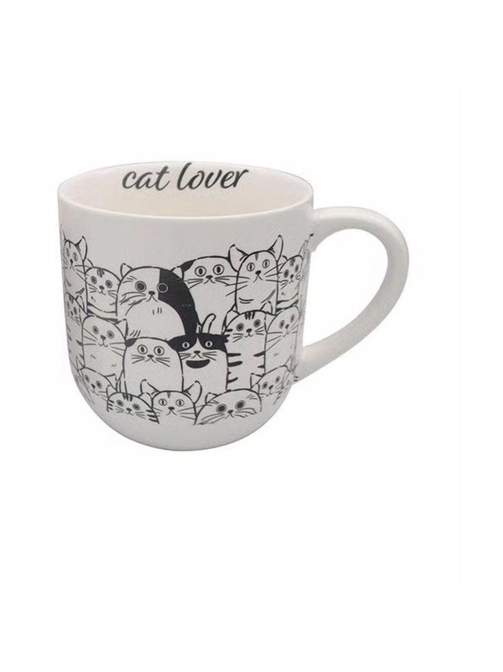 Modern Expressions Cat Lover Black & White Cat Mug Cup